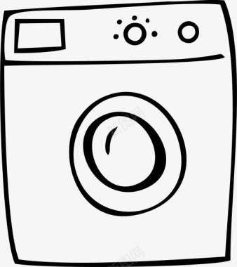 洗衣机屋内图标图标