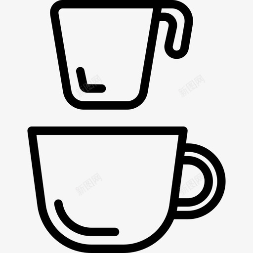 咖啡杯咖啡店74直线型图标svg_新图网 https://ixintu.com 咖啡店 咖啡杯 直线 线型