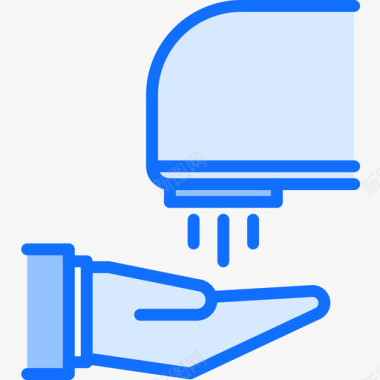 浴室浴室46蓝色图标图标