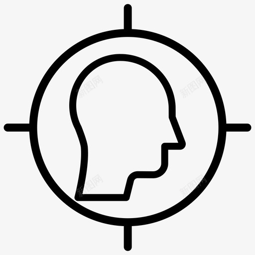 目标用户13大纲图标svg_新图网 https://ixintu.com 大纲 用户 目标
