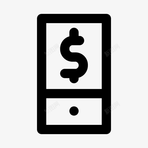 手机银行商务数据分析图标svg_新图网 https://ixintu.com 商务 手机 支付 收款 数据分析 金融 银行