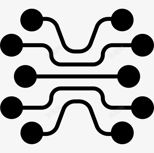 网络人工智能52字形图标svg_新图网 https://ixintu.com 人工智能 字形 网络