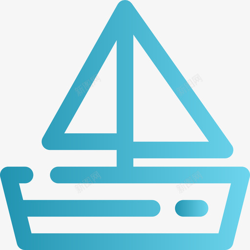 帆船运输127直线坡度图标svg_新图网 https://ixintu.com 坡度 帆船 直线 运输
