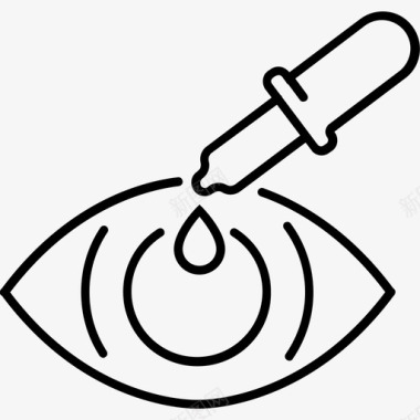 眼药水眼科视力图标图标