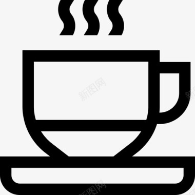 咖啡意大利17线性图标图标