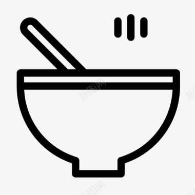 汤碗食物饭图标图标