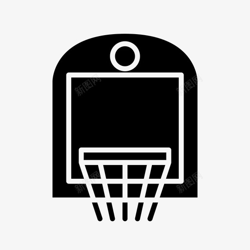 篮球圈游戏体育字形图标svg_新图网 https://ixintu.com 体育 字形 游戏 篮球