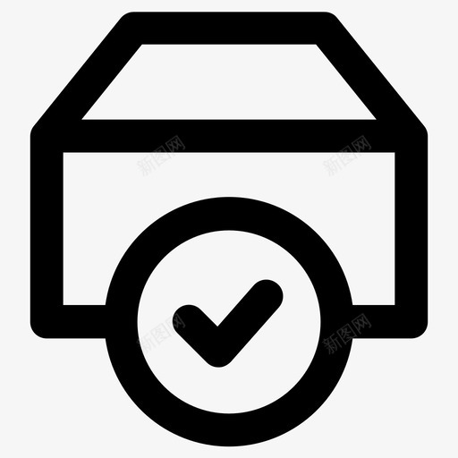 产品确认包装图标svg_新图网 https://ixintu.com 产品 储存 包装 确认 质量检查