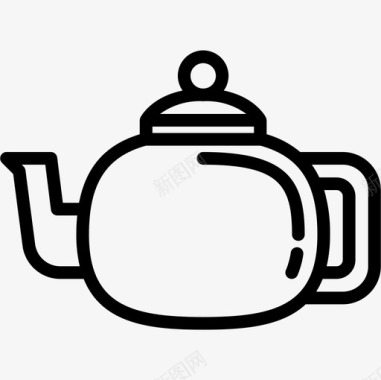 茶壶食品饮料2线性图标图标