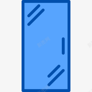 门家具34蓝色图标图标