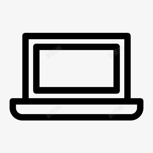 笔记本电脑商务金融图标svg_新图网 https://ixintu.com 商业 商务 技术 概要 电脑 笔记本 金融