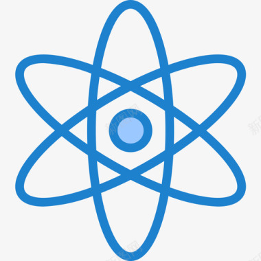 原子科学73蓝色图标图标