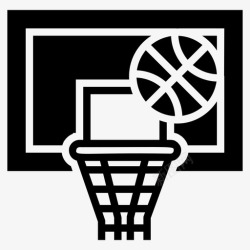篮板篮球球门篮筐篮球球门篮板图标高清图片