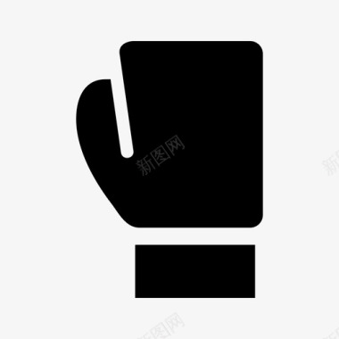 拳击手套拳击手保护图标图标