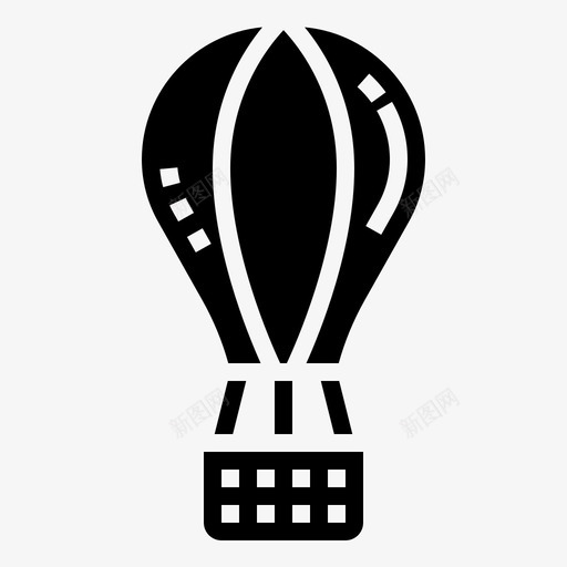 热气球冒险漂浮图标svg_新图网 https://ixintu.com 冒险 漂浮 热气球 运输工具