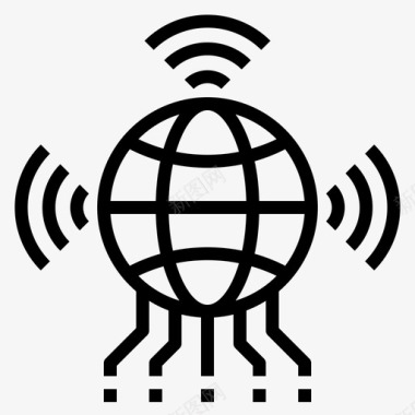 物联网连接互联网图标图标