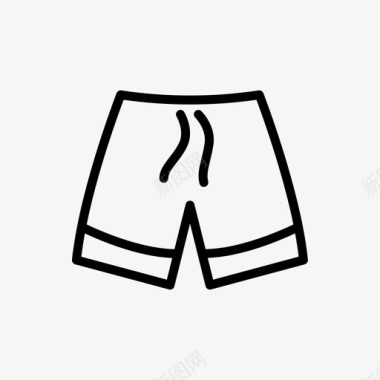 短裤海滩男图标图标