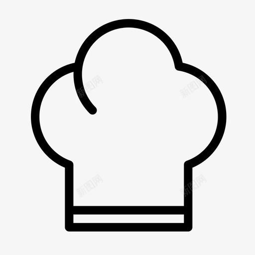 厨师帽子厨房图标svg_新图网 https://ixintu.com 厨师 厨房 图标 字形 帽子 食物