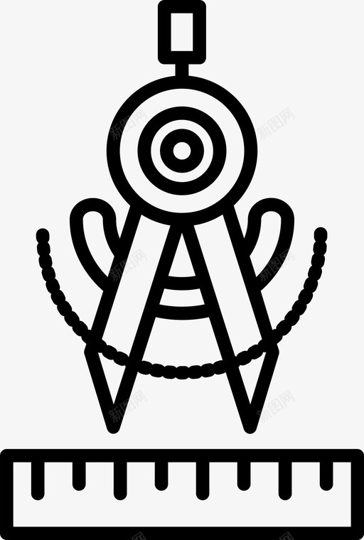 比例尺指南针教育图标svg_新图网 https://ixintu.com 商业 指南针 教育 概念 比例尺