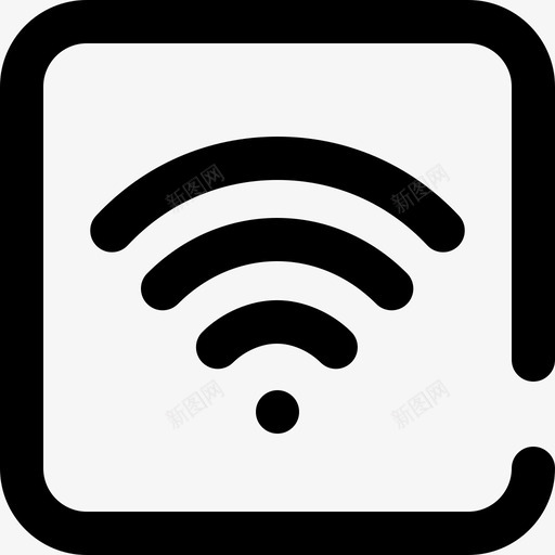 Wifi机场81轮廓图标svg_新图网 https://ixintu.com Wifi 机场 轮廓