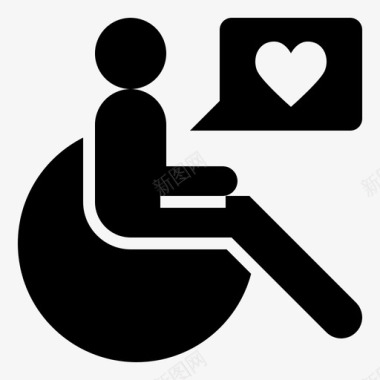 残疾人设施轮椅设施图标图标