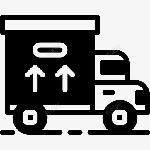 货运卡车商业142实心图标svg_新图网 https://ixintu.com 商业142 实心 货运卡车