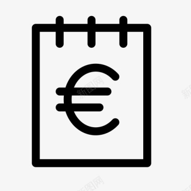 纸币钞票欧元图标图标