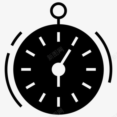 模拟时钟计时器小时图标图标