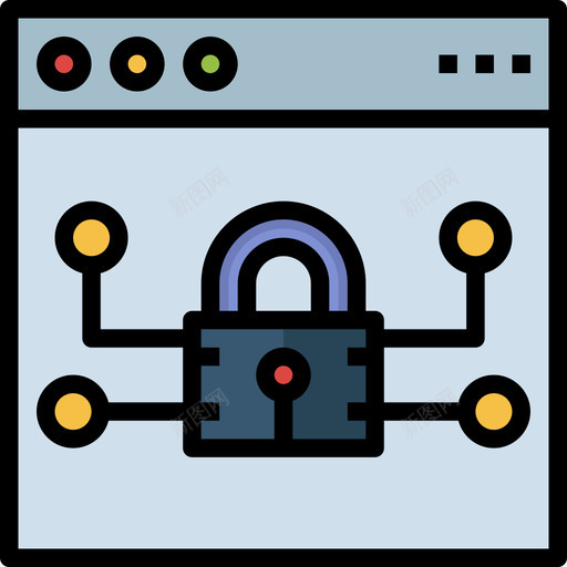 机密网络安全7线性颜色图标svg_新图网 https://ixintu.com 机密 线性 网络安全 颜色