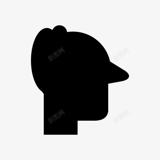 人头老人图标svg_新图网 https://ixintu.com 人 头 用户 男性头像 老人