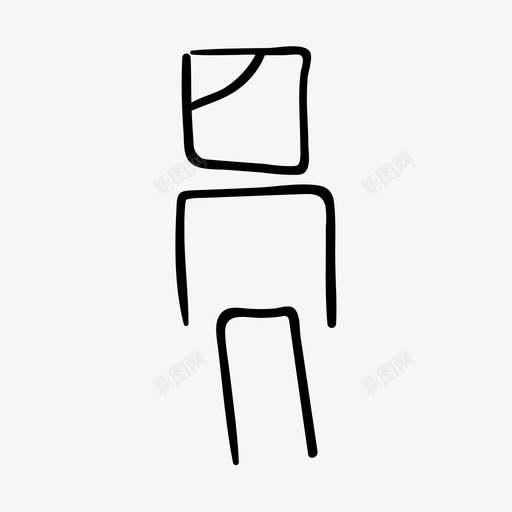 圆滑的人人物手绘图标svg_新图网 https://ixintu.com 人物 圆滑 手绘 滑的 素描