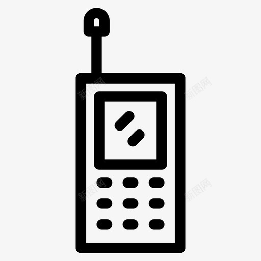 手机通讯电话图标svg_新图网 https://ixintu.com 手机 电话 网络通讯 通讯