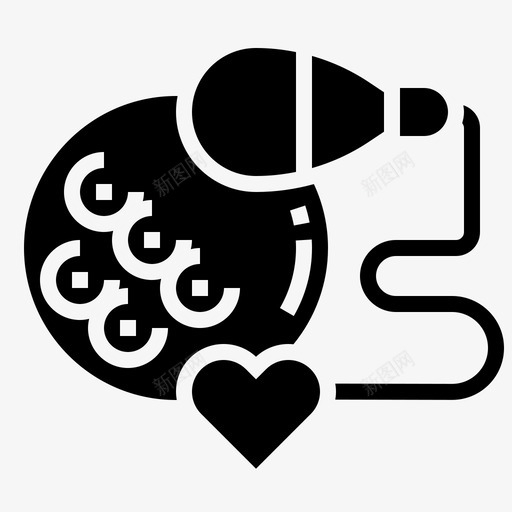 生育心脏排卵图标svg_新图网 https://ixintu.com 字形 心脏 排卵 生殖 生物技术 生育 精子