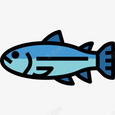鱼超市28线颜色图标图标