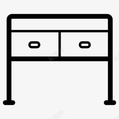 书桌家具室内图标图标