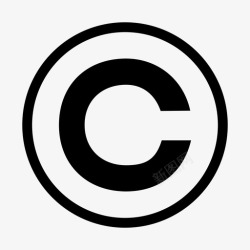 财产保护版权知识产权法律图标高清图片