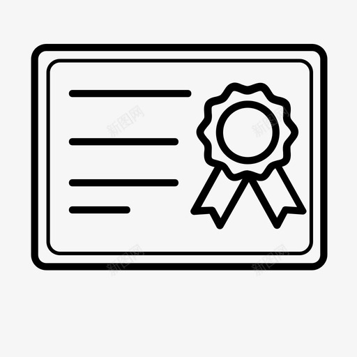 执照学位考试图标svg_新图网 https://ixintu.com 学位 学校 学生 执照 考试