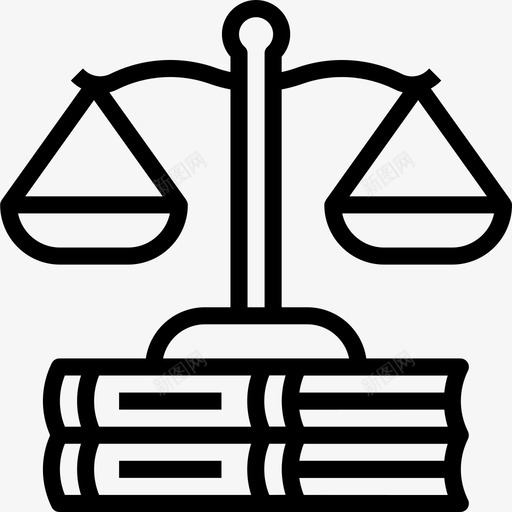 法律会计和金融2线性图标svg_新图网 https://ixintu.com 会计 法律 线性 金融