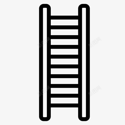 楼梯梯子通道图标svg_新图网 https://ixintu.com 上行 施工 梯子 楼梯 轮廓 通道