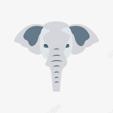 大象动物20扁平图标图标