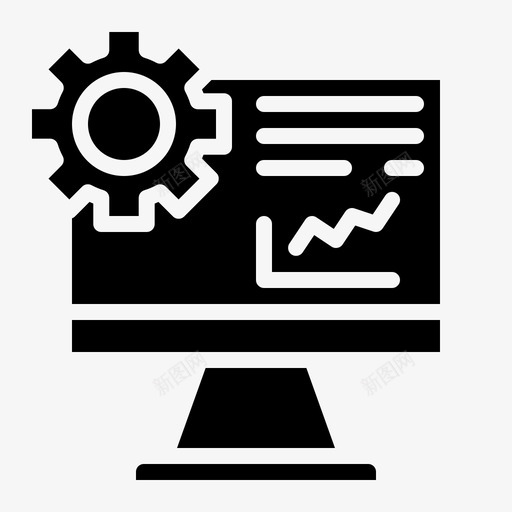 配置商业和金融齿轮图标svg_新图网 https://ixintu.com 商业 固体 建筑 计算机 设置 配置 金融 齿轮