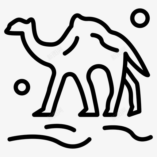 骆驼动物阿拉伯图标svg_新图网 https://ixintu.com 动物 斋月开斋节 沙漠 阿拉伯 骆驼
