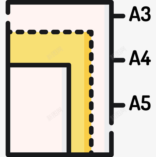 纸张平面师14线性颜色图标svg_新图网 https://ixintu.com 平面设计师14 纸张 线性颜色