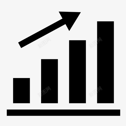 成长条形图业务图标svg_新图网 https://ixintu.com 业务 字形 成长 教育 条形图 级别