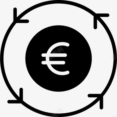 金融115欧元图标图标