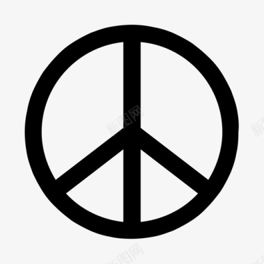 和平激进主义和平标志图标图标