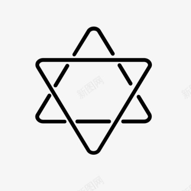 犹太人圣洁宗教图标图标