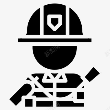 消防员职业14扎实图标图标