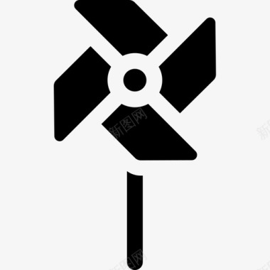风车可持续能源1填充图标图标