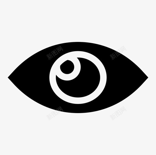 眼睛半径视网膜图标svg_新图网 https://ixintu.com 半径 眼睛 视网膜